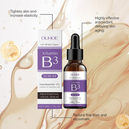 Korea Niacinamide Facial Serum Vitamin B3 Wrinkles Pigment Dark Spot Reduce Correcting Glow Serum Face Whitening Moisturizer