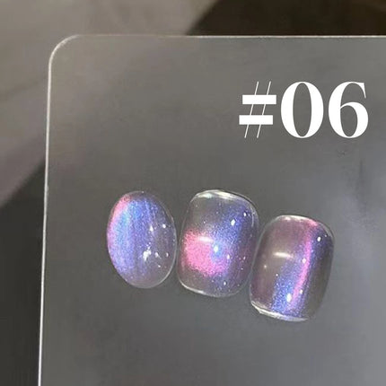 1-6PCS Popular Winter Internet Celebrity Hot-selling Northern Lights Cat Eye Magnet Gel Nail Polish Nail Art Nail Supplies