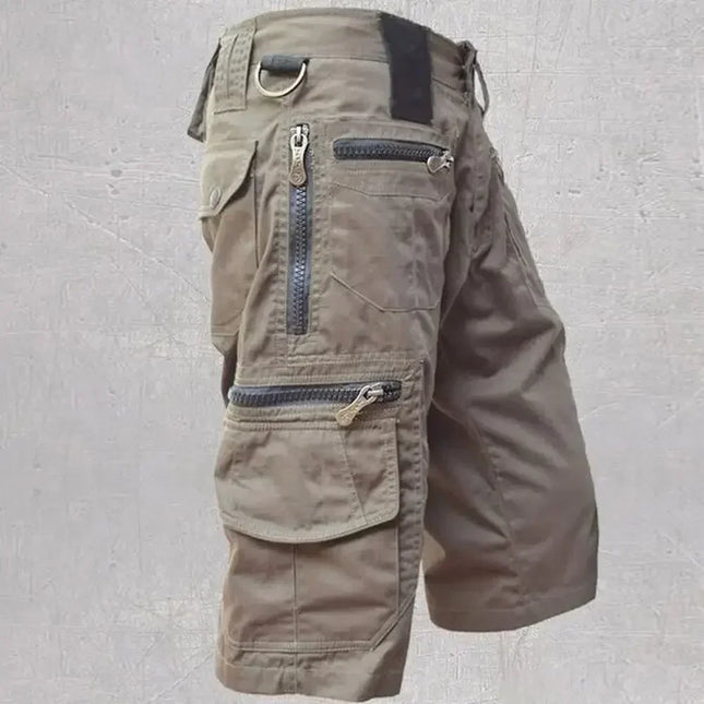 Pantalones cortos hombre Men's  Shorts Jogging Shorts Solid Color Multi-Pocket Summer Casual Straight Cargo Shorts Men Shorts