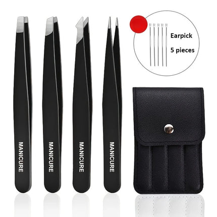 Professional Stainless Steel Tweezers Tips Eyelash Extension & Microblading Kit for Eyebrow Shaping Eyelash Grafting Tweezers