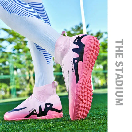 Original Men Football Field Boots Professional Society Indoor Boys Soccer Shoes Match Training Resistant Kids Football Shoes