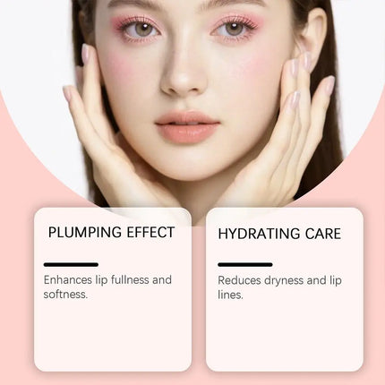 Moisturizing Plumping Lip Gloss Balm Hydrating Volumizing Lip Balm Gloss Long-Lasting Nourishing Smooth Lip Care Product