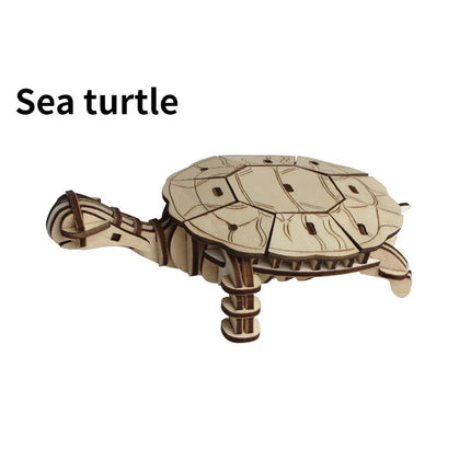 Marine Life Series 3D Wooden Puzzle Educational Toys Puzzles for Kids Educational Toys Wooden Gift for Children Creatif