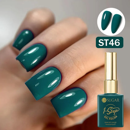 UR SUGAR 15ml 1 Step Gel Polish 3 IN 1 Red Pink Glossy Nail Soak Off LED UV Gel Nail Varnishes No Need Base Gel and Top Coat