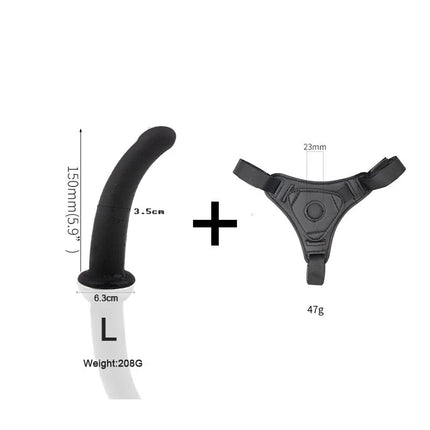 Adjustable Silicone Strap On Dildo Harness Set Realistic Penis Panties for Women Lesbian Couples G-Spot Anal Vaginal Sex Toys