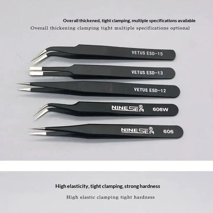 606/606W Precision Tweezers High Hardness Anti-Static for DIY Military Model Making Tool Water Decal Work Hobby Craft Project