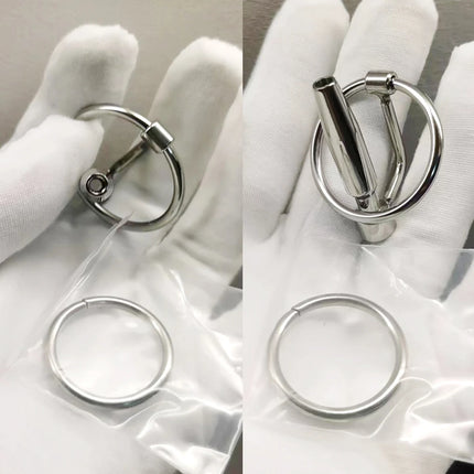 Metal Urethral Catheter Male Stainless Steel Horse Eye Urethral Plug Penis Headers Masturbator Adult SM Urethran Expander