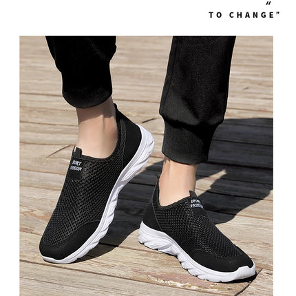 YRZL New Running Shoes for Men Breathable Sports Shoes Light Weight Fashion Summer Breathable Sneakers for Men Plus Size 39-46