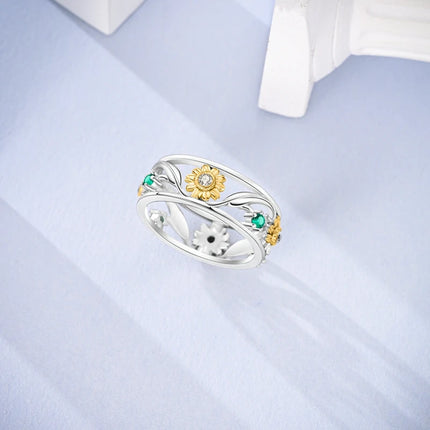 Rings For Women 100% 925 Sterling Silver Pink Heart Crown Star Moon Snowflake Zircon Rings Fashion Engagement Wedding Jewelry