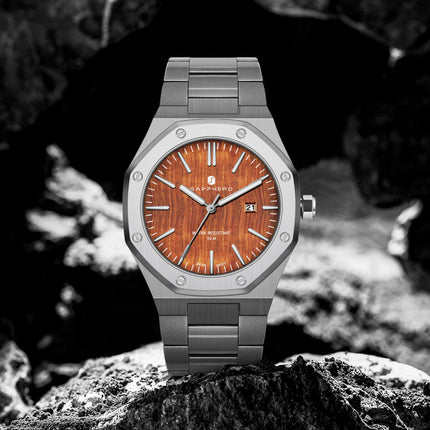 SAPPHERO Fashion Men's Watches Stainless Steel Business Watches Men's Waterproof Date Display Watches for Men