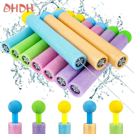 5/20 Pcs Kids Water Guns Set – Foam Bubble Sprayer Blaster with Detachable Nozzle,  Beach & Pool Summer Toys for Outdoor Play