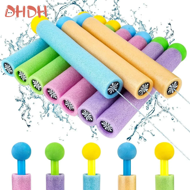 5/20 Pcs Kids Water Guns Set – Foam Bubble Sprayer Blaster with Detachable Nozzle,  Beach & Pool Summer Toys for Outdoor Play
