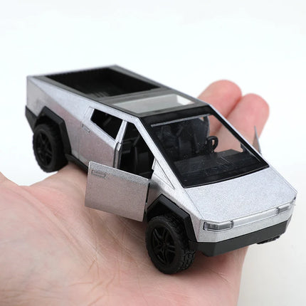 (Bagged) 1:36 Scale Cybertruck Pullback Alloy Car, Children's Toy
