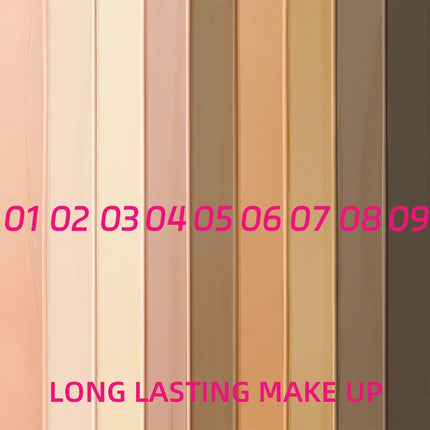 9 Color Face Foundation Cream Matte  Waterproof  Moisturizing Liquid Full Coverage  Lasting Concearler Professional Face Makeup