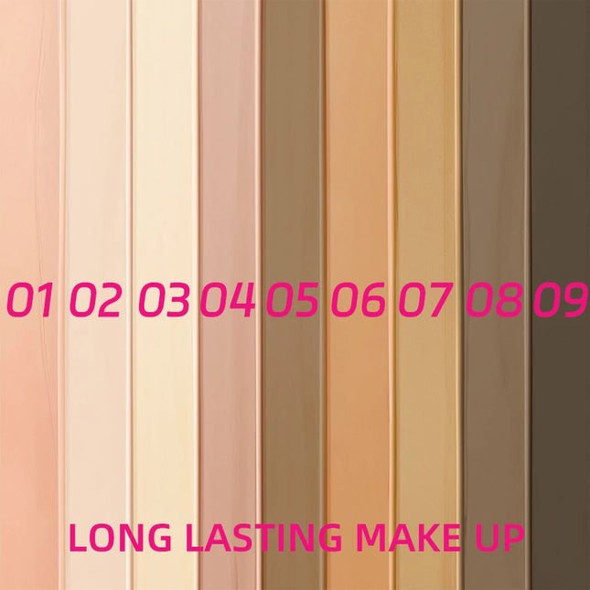 9 Color Face Foundation Cream Matte  Waterproof  Moisturizing Liquid Full Coverage  Lasting Concearler Professional Face Makeup
