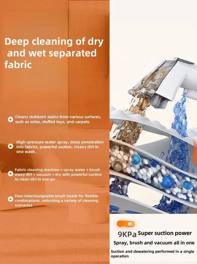 Fabric Sofa Cleaner Machine Household Small All-in-One Multifunctional Carpet Window Cleaning Machine Vacuum Dust Cleaner