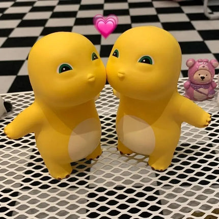 Dinosaur Figure Little Milk Dragon Decompress Toys Squeeze Toys Cartoon Doll Milk Dragon Squeeze Toy Soft Stuffed Yellow