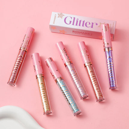Glitter Liquid Eyeliner Pencil Flash Dazzling Eyeshadow Pearlescent Outline Pen Long Lasting No Smudge Women's Makeup Gifts