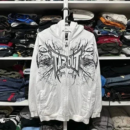 2000s vintage Street New Fashion South pole Men Black Hoodie Super Skull embroidery Hoodie Couple Harajuku Y2k Top Street Wear