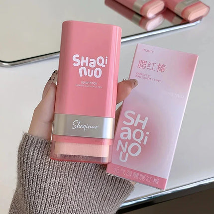 1pcs Multi Use Blush Cream Cushion Stick Natural Nude Makeup Lip Cheek Tint Portable Long Lasting Hydrating Cosmetic Makeup