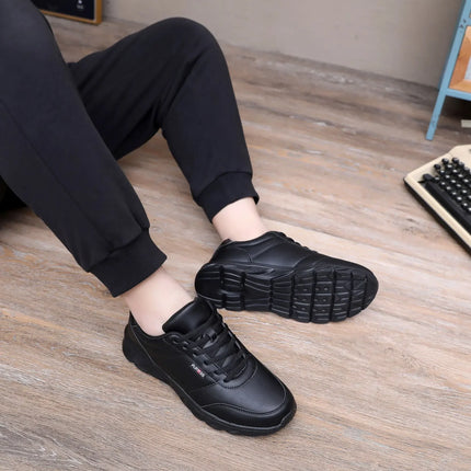 New Men's Sneakers Fashion Leather Men's Casual Shoes Outdoor Jogging Training Shoes High-Quality Comfortable Men's Shoes