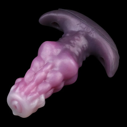 FAAK Wearable Butt Plug Strapon Silicone Anal Plug with Large Tail Wireless Control Vibrator size S M L BDSM Flirting Sex Toys