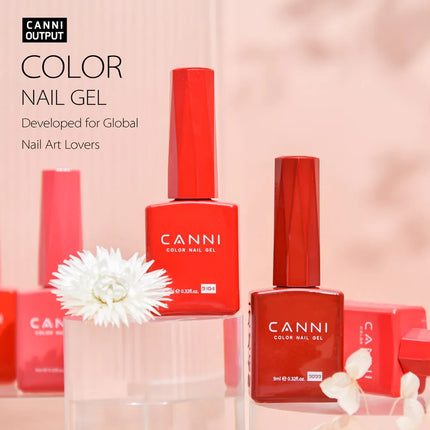 9ml CANNI Gel Nail Polish HEMA FREE TPO FREE Round Brush Gorgeous Color Soak Off UV LED Semi Permanent Gel Varnish Winter Nails