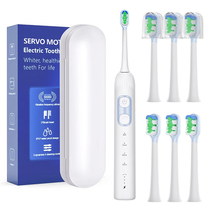 Sonic Electric Toothbrush Smart Ultrasonic Dental Teeth Whitening Rechargeable Adult Tooth Brush Sarmocare X300U with 6 Brushs