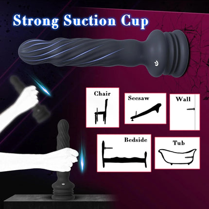 7 Modes Anal Bead Suction Cup Male Adult Sex Toys Wriggling Rotating Vibrating Prostate Massager Anal Butt Plug Sex Toy for Men