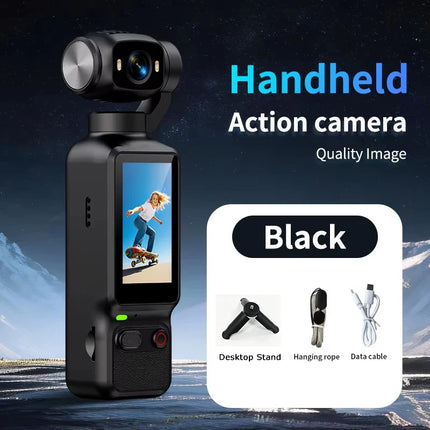 HD 1080P Portable Action Camera With Desktop Stand For Vlog YouTube Girls Entry Video Recording Record Life Action Cameras Cam