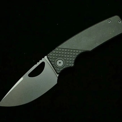 LEMIFSHE 3.5" OZ Rosie XL Real Titanium Alloy Handle 154CM Blade Folding Knife Outdoor Camping Hunting Survival EDC Tool
