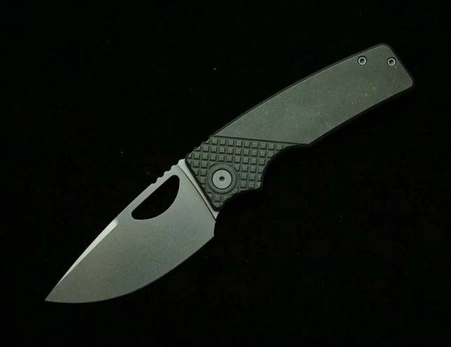 LEMIFSHE 3.5" OZ Rosie XL Real Titanium Alloy Handle 154CM Blade Folding Knife Outdoor Camping Hunting Survival EDC Tool