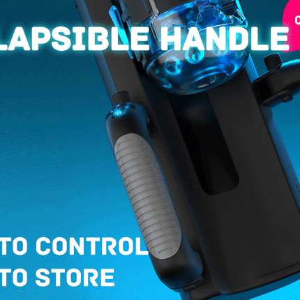 Fully Automatic Handle Masturbator 6-Segment Fixed-point Telescopic Male One-Key Burst Masturbation Cup Trainer Sex Toys for Men