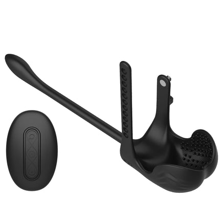 3 in 1 Anal Plug Vibrator Testicle Taint Stimulator Vibrating Cock Ring Remote Control Male Prostate Massager Sex Toy for Couple