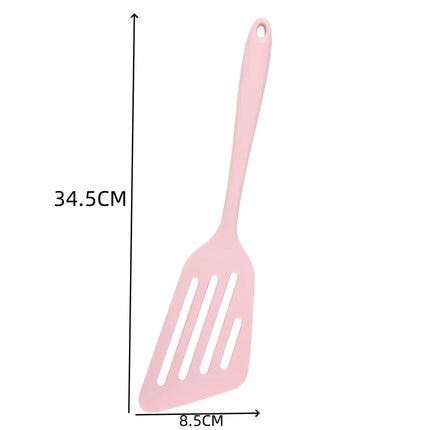 1PCS Kitchen non-stick silicone spatula fried fish and egg cooking leak-resistant spatula high temperature silicone kitchenware
