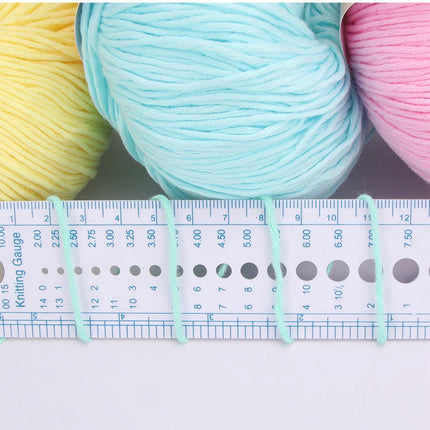 3PCS 100% Organic Cotton Yarn Machine Washable For Adult Baby Sweaters/Gloves/Scarves/Hats Etc. 50 gr (1.76 oz) 125 m (136 yrd)