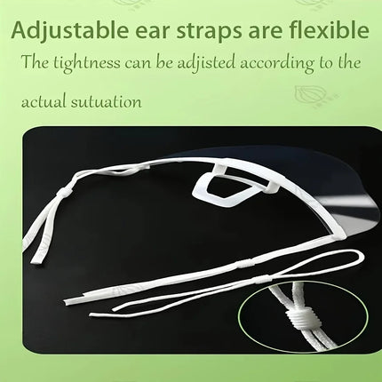 10 pcs anti-fog mask, put saliva Transparent hygiene and safety mask, restaurant catering, beauty store, waiter special.