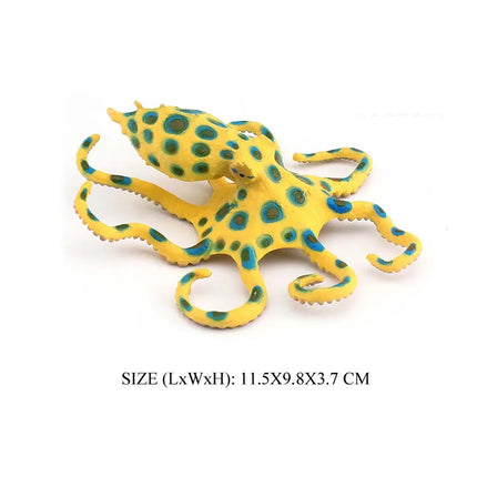 Simulation Marine Mollusc Plastic Model Figures Nautilus Ammonite Squid Octopus Figurine Sealife Animal Educational Toy For Kids