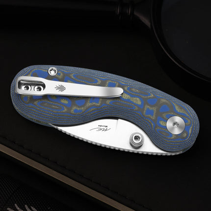 Kizer Pocket Folding  Microbe V2742A1/A2/A3/A4/A5/A6 14C28N Blade With Aluminum/Micarta/G10 Handle Outdoor Camping Knives