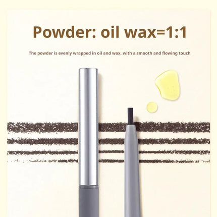 Ultra Fine Double Ended Eyebrow Pencil Waterproof Sweatproof Long Lasting Natural Hair Like Strokes Beginner Friendly with Brush