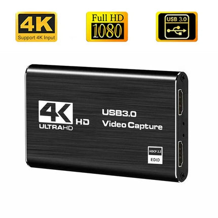 4K USB 3.0 Video Capture Card HDMI-compatible 1080P 60fps HD Video Recorder Grabber For OBS Capturing Game Card Live
