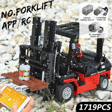 Mould King 13106 Technical Car Toys The Motorized MOC-3681 Forklift Building Block Assembly Truck Brick Set Kids Christmas Gift