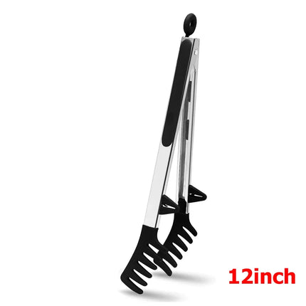 Kitchen Tongs Silicone Food Tongs Non Stick Cooking Serving Tongs For BBQ Salad Steak Pasta Spaghetti Noodles