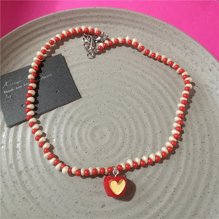 2026 Handmade Resin Star Fruit Ceramic Fish Rice Beads Choker Beaded Necklace For Women Beach Party Aesthetic Charm Jewelry Gift