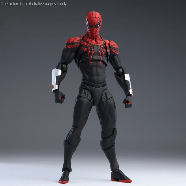 New Spider-Man doll, premium PVC black and red Spider-Man Mess Toys, anime-style action doll, suitable for collection and as a g