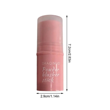 3in1 Monochrome Blusher Cheek Lip Tinted Durable Matte Natural Rouge Powder Blusher Stick Cream Matte Contour Makeup Cosmetices
