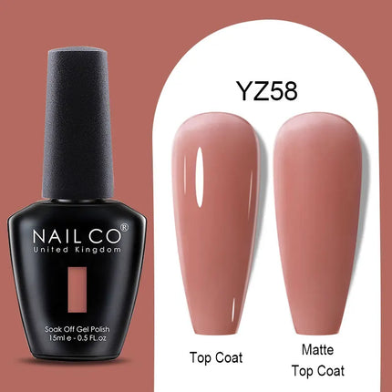 NAILCO Winter Series Color Gel Nail Polish 15ML Semi Permanent Soak Off Gel Varnishes Super Texture Gorgeous Nail Manicure Art