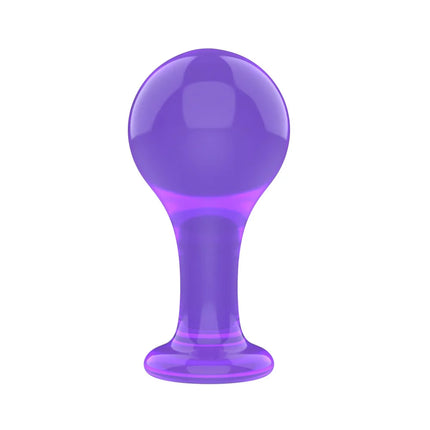 Black Smooth Butt Plug with Flared Base Prostate Massager for Men And Women Beginner Anal Training Toy