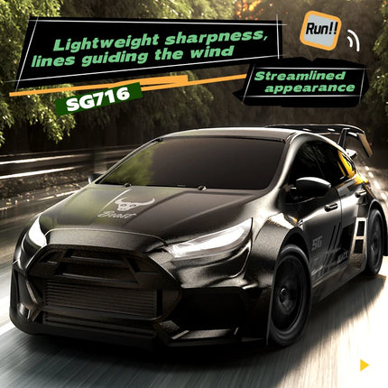1：24 4WD 50KM/H RC Car Stunt Drifting Racing Remote Control Car Brushless Speed Champion with LED Lights Toys Gift Suitable Boys