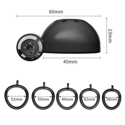 Male Chastity Cage Reusable Hollow Catheter with Concealed Lock Comfortable Cock Ring Device Invisible Wear Urethral Plug